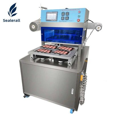 kopen Vertical Expansion 304 Stainless Steel Pneumatic Tray Sealer for Fully Automatic Cup Sealing online vervaardiging